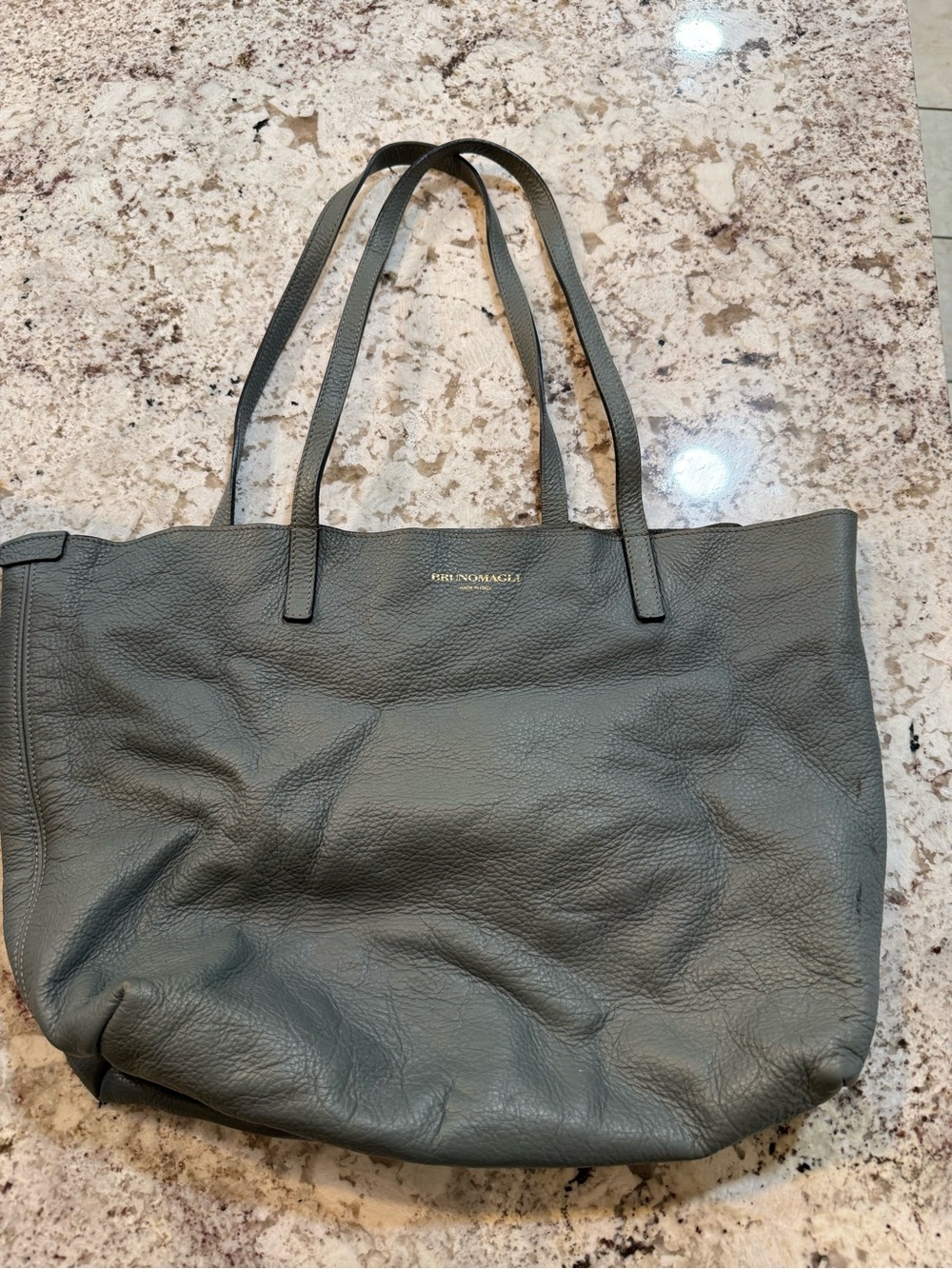 Bruno Magli light blue tote